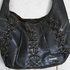 Roxy zip up Shoulder purse